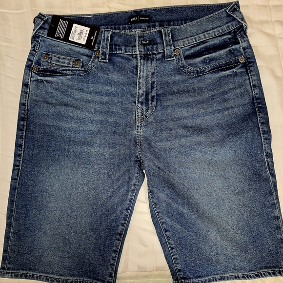 True Religion Indigo Denim Shorts - Picture 1 of 4